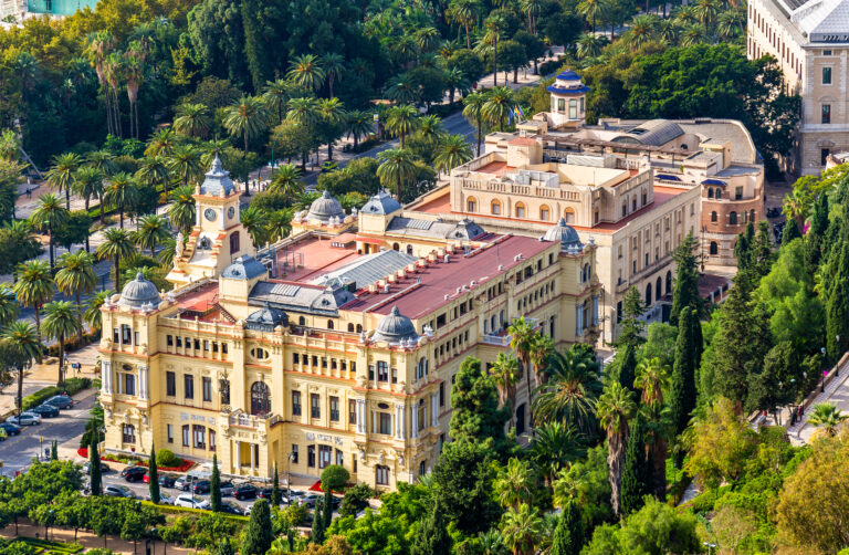 Ayuntamiento,De,Malaga,,The,City,Council,Building.,Andalusia,,Spain