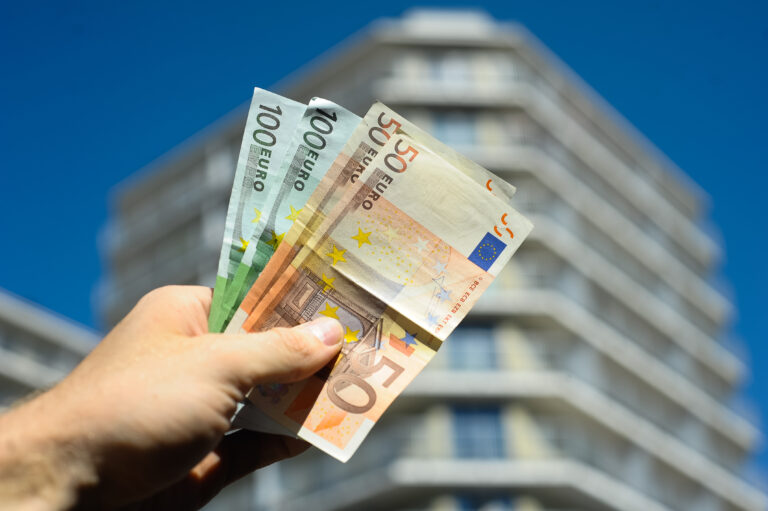 Euro,Money,And,Building,With,Flats