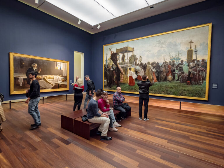 Malaga,,Spain.,Circa,July,2019.,Tourist,Enjoying,Archeological,Pieces,In