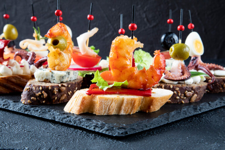 A,Set,Of,Spanish,Tapas,-,A,Backdrop,Of,Traditional