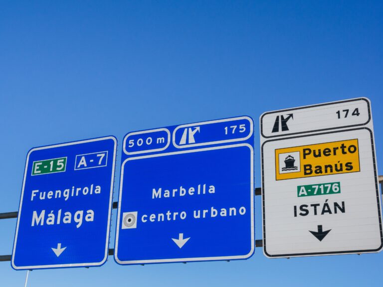 Traffic,Sign,Of,The,Highway,Of,The,Costa,Del,Sol,