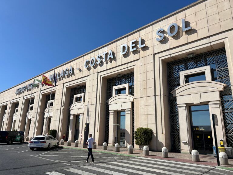 Exterior,Facade,Of,Malaga,Costa,Del,Sol,Airport.,Malaga,,Spain.