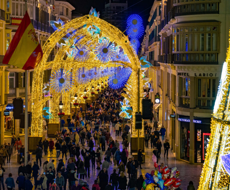 Malaga,,Andalusia/spain,-,December,02,2019,Malaga,Turns,On,Christmas