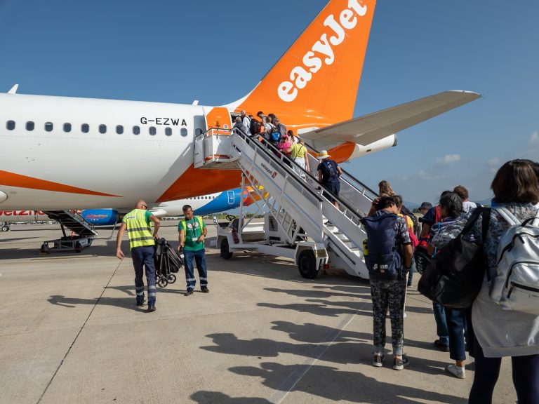 Aktio,Airport,,Preveza,,Greece.,10.23.2022.,Passengers,Walking,Out,To,Board
