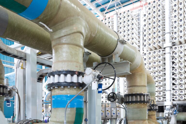 The,Reverse,Osmosis,Equipment,In,A,Desalination,Plant.