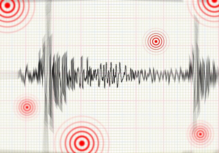 Seismograph,Earthquake,A,Recording,Seismic,Activity