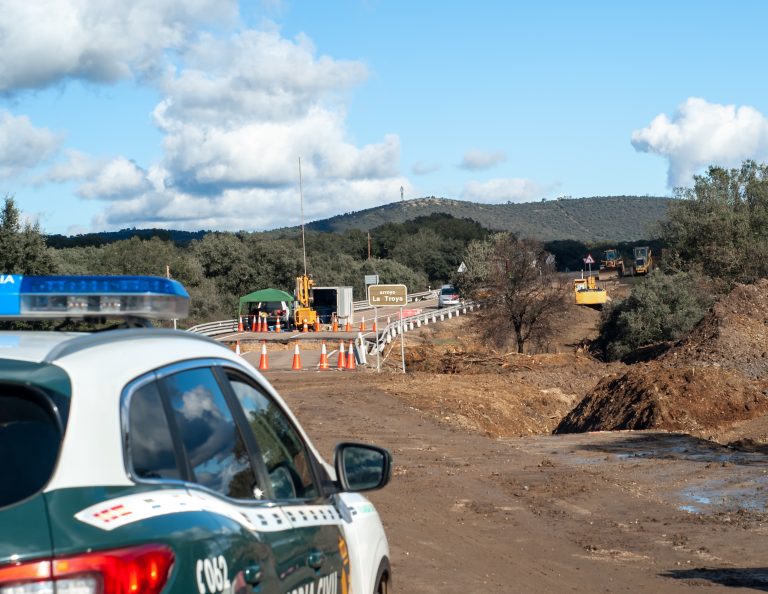 Badajoz,,Spain.,January,11,2023.,Reconditioning,Works,Of,National,Highway