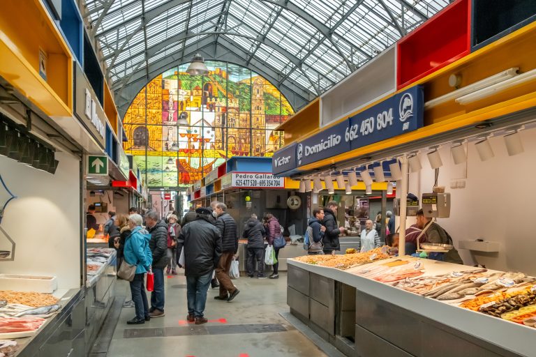 Malaga,,Spain,-,February,9,,2023:,The,Central,Market,,Mercado