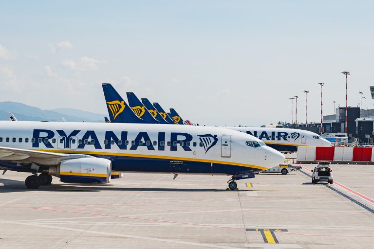 Bergamo,,Italy,-,September,17,2025:,Line,Of,Ryanair,Airplanes