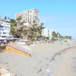 Ny sand på Torremolinos stränder