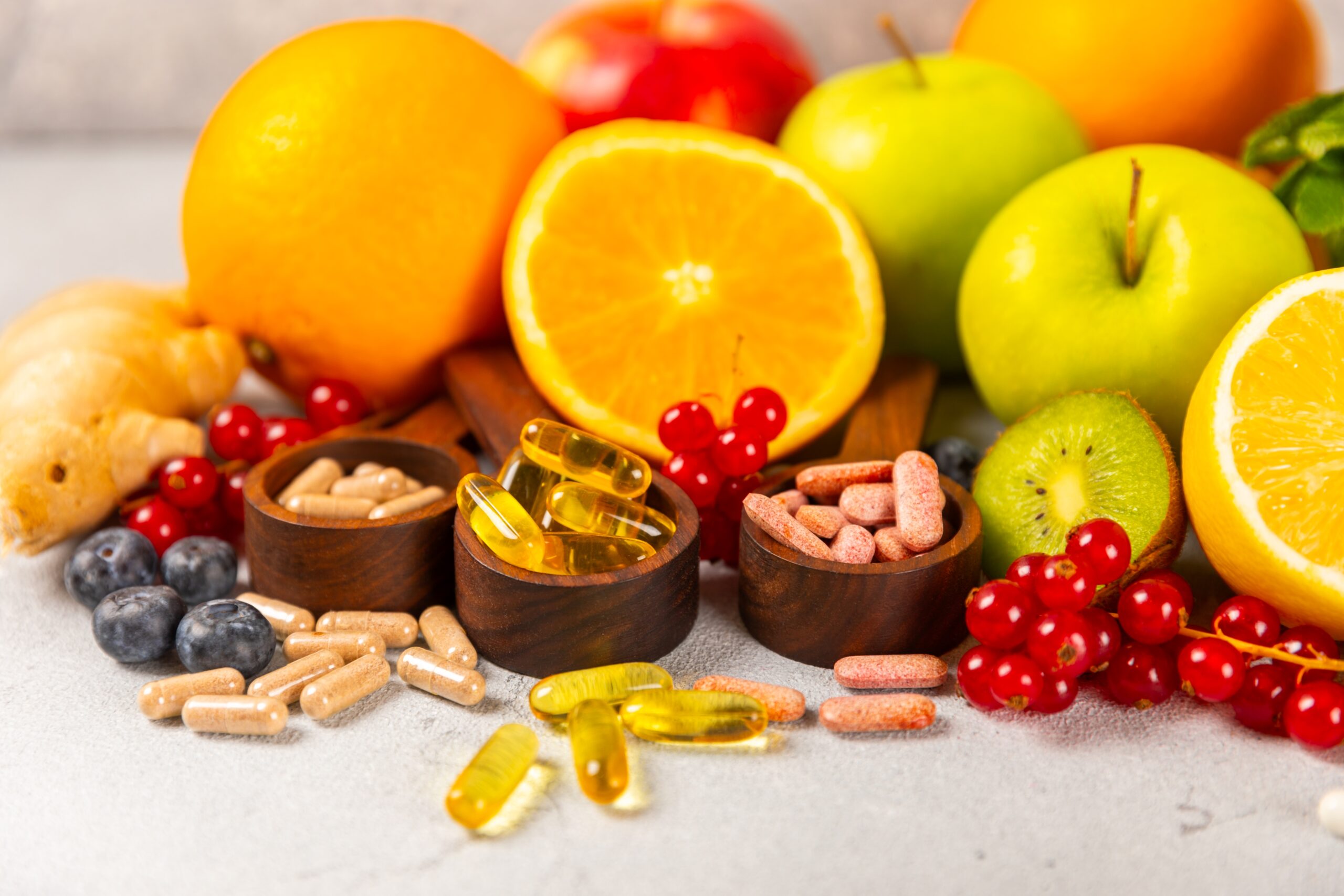 Multivitaminer och mineraler som den hälsosam basen