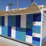 Förvaringsboxar på Torremolinos stränder