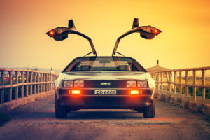 DeLorean från Tillbaka till framtiden i Málaga